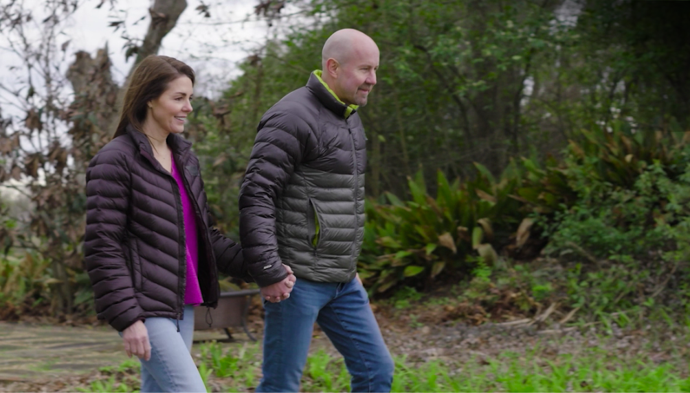 Stephanie, a Rx CAMZYOS® (mavacamten) patient, and her husband, Ed