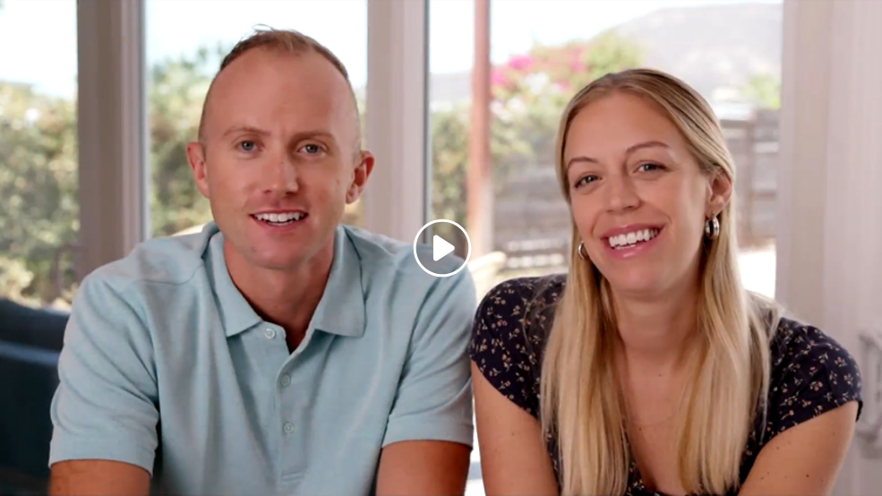 Dustin, a Rx CAMZYOS® (mavacamten) patient, and his wife, Emily